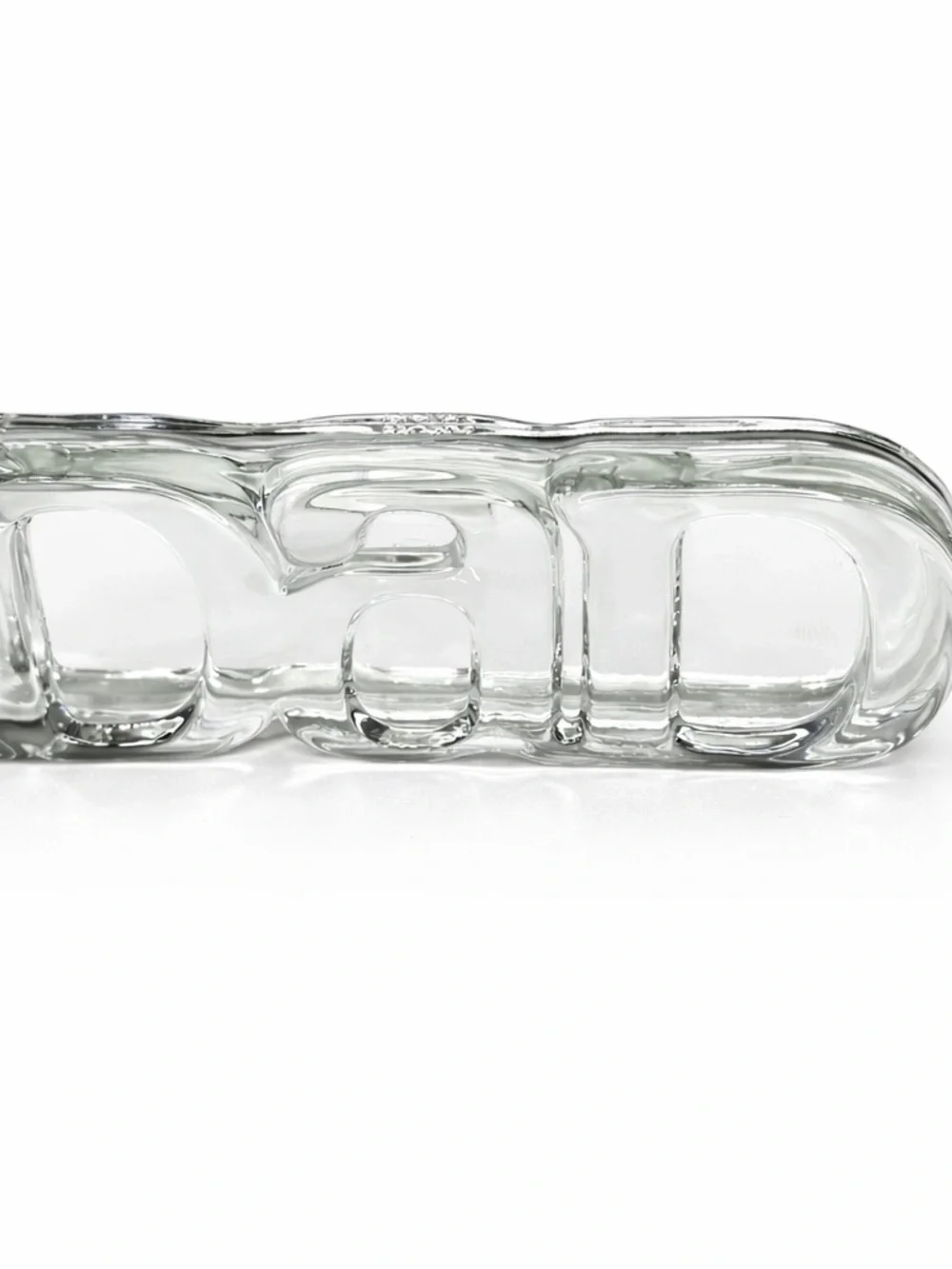 Clear Glass 'DAD' Decorative Accent